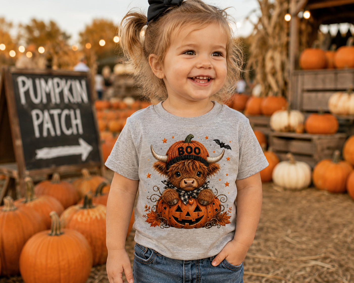 Highland Cow Toddler Short Sleeve Tee