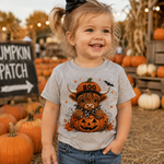 Highland Cow Halloween Youth Short Sleeve Tee