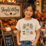 Boo Vibes Halloween Toddler Short Sleeve Tee