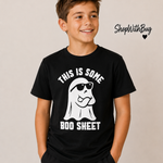 Boo Sheet Halloween Youth Short Sleeve Tee