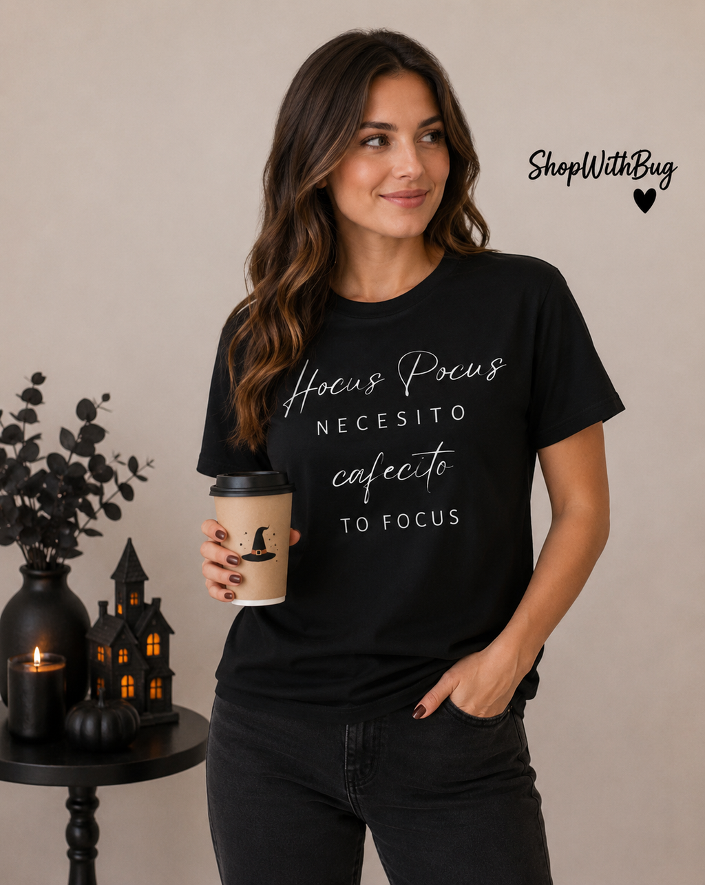 H Pocus Necesito Cafecito to Focus T-Shirt