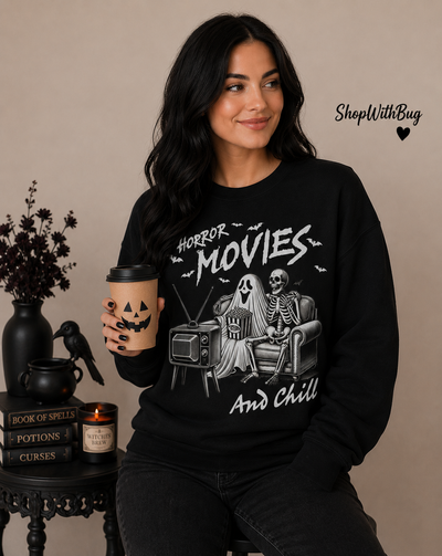 Horror Movies and Chill Sweatshirt