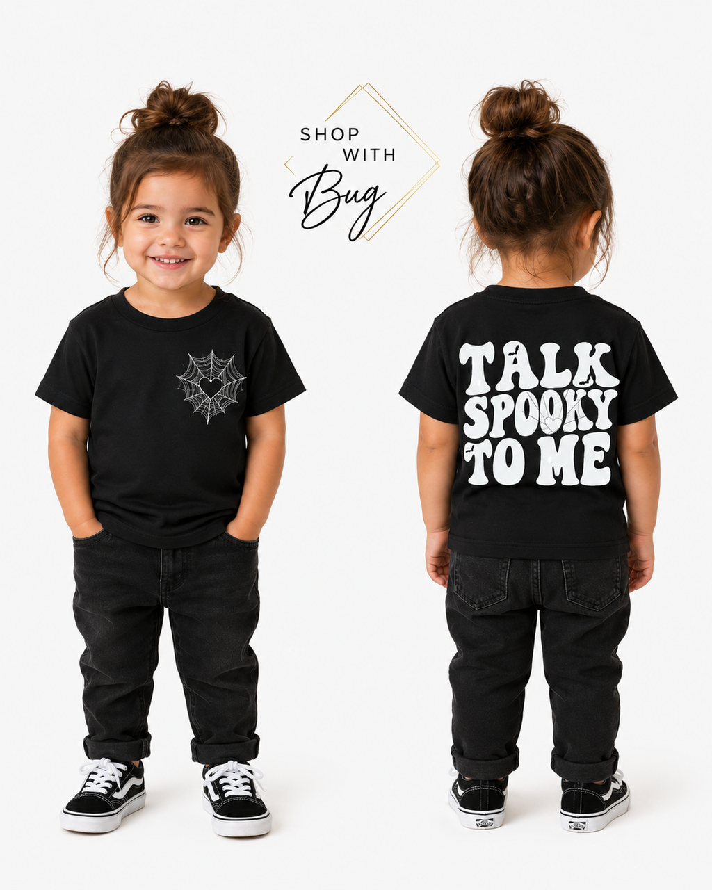 Talk Spooky To Me Halloween Youth Short Sleeve Tee