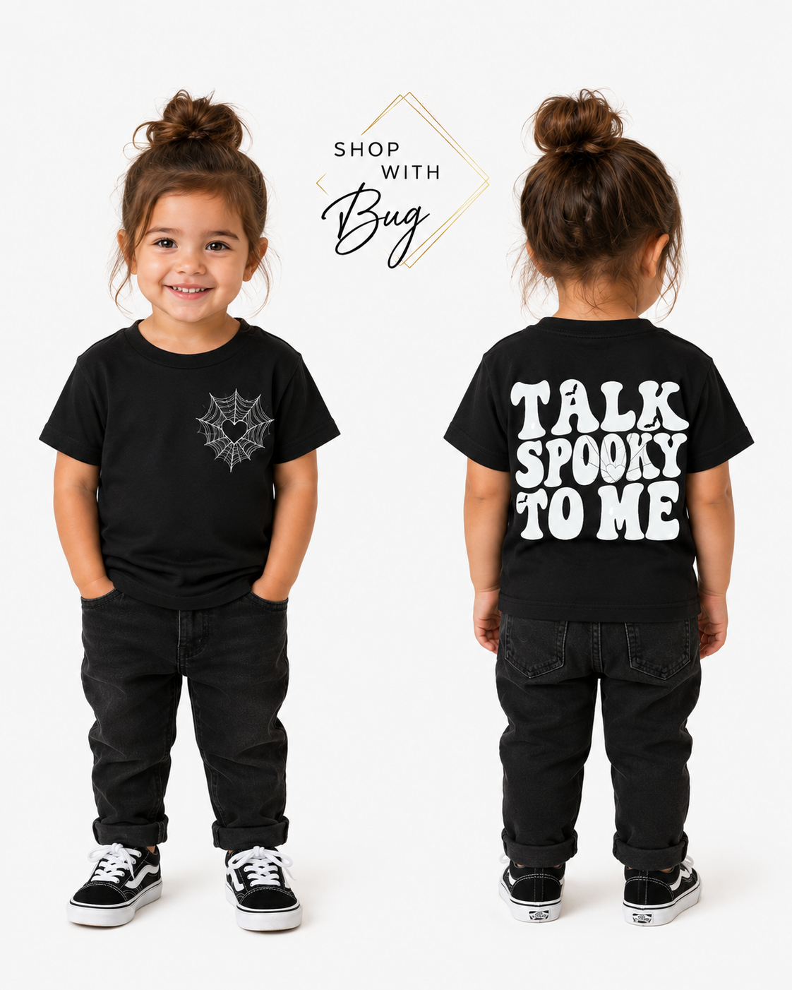 Talk Spooky To Me Halloween Youth Short Sleeve Tee