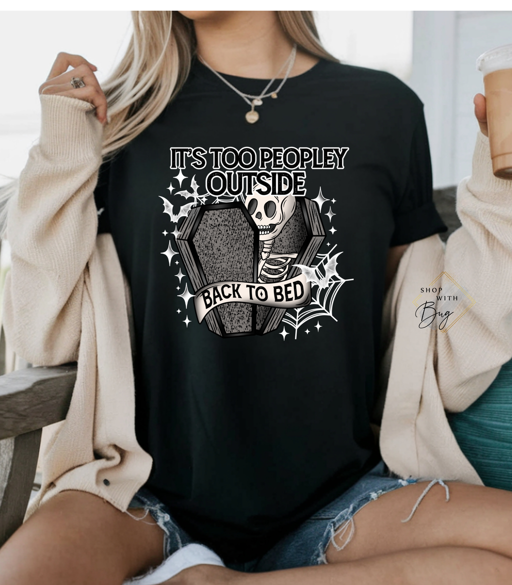 Too Peopley Outside Womens T-Shirt
