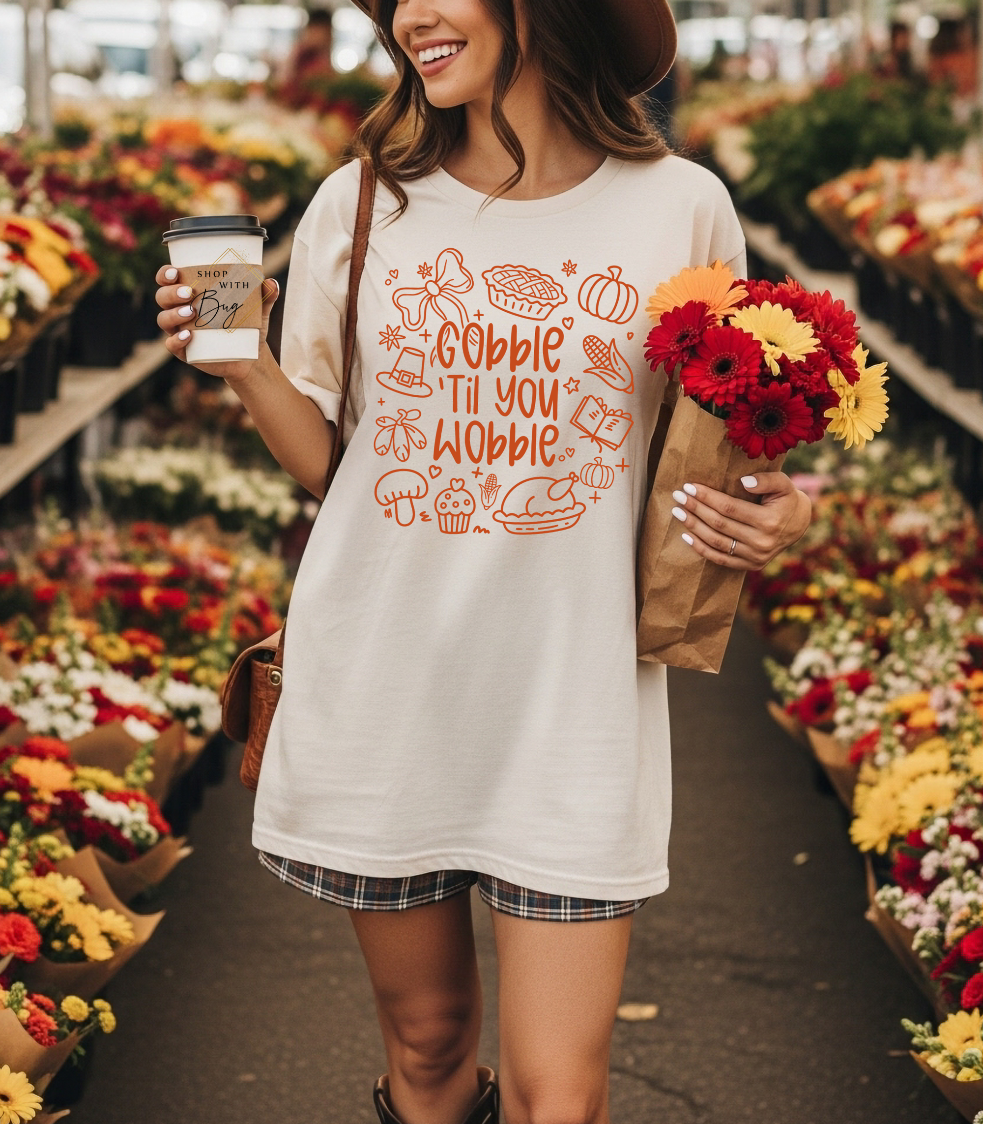 Gobble Till You Wobble Womens T-Shirt