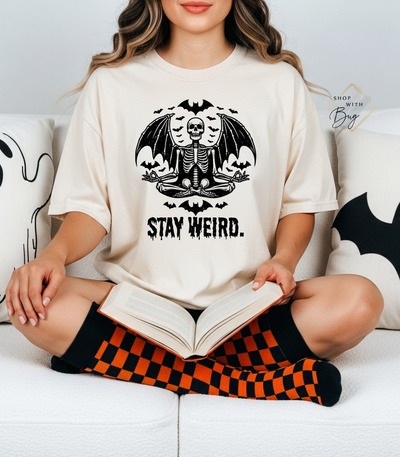 Stay Weird  Skull T-Shirt
