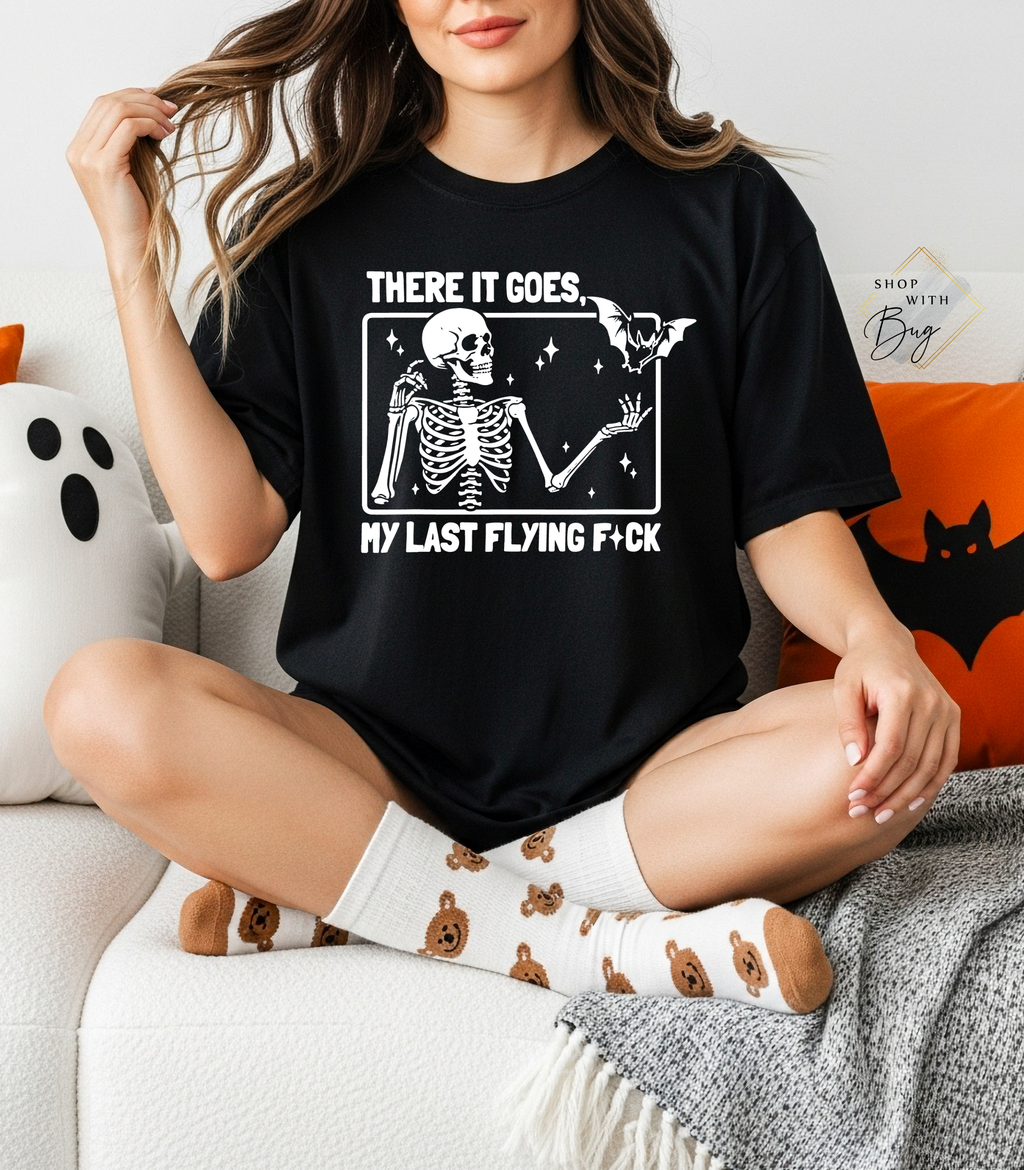 There it goes my last flying Halloween Womens T-Shirt
