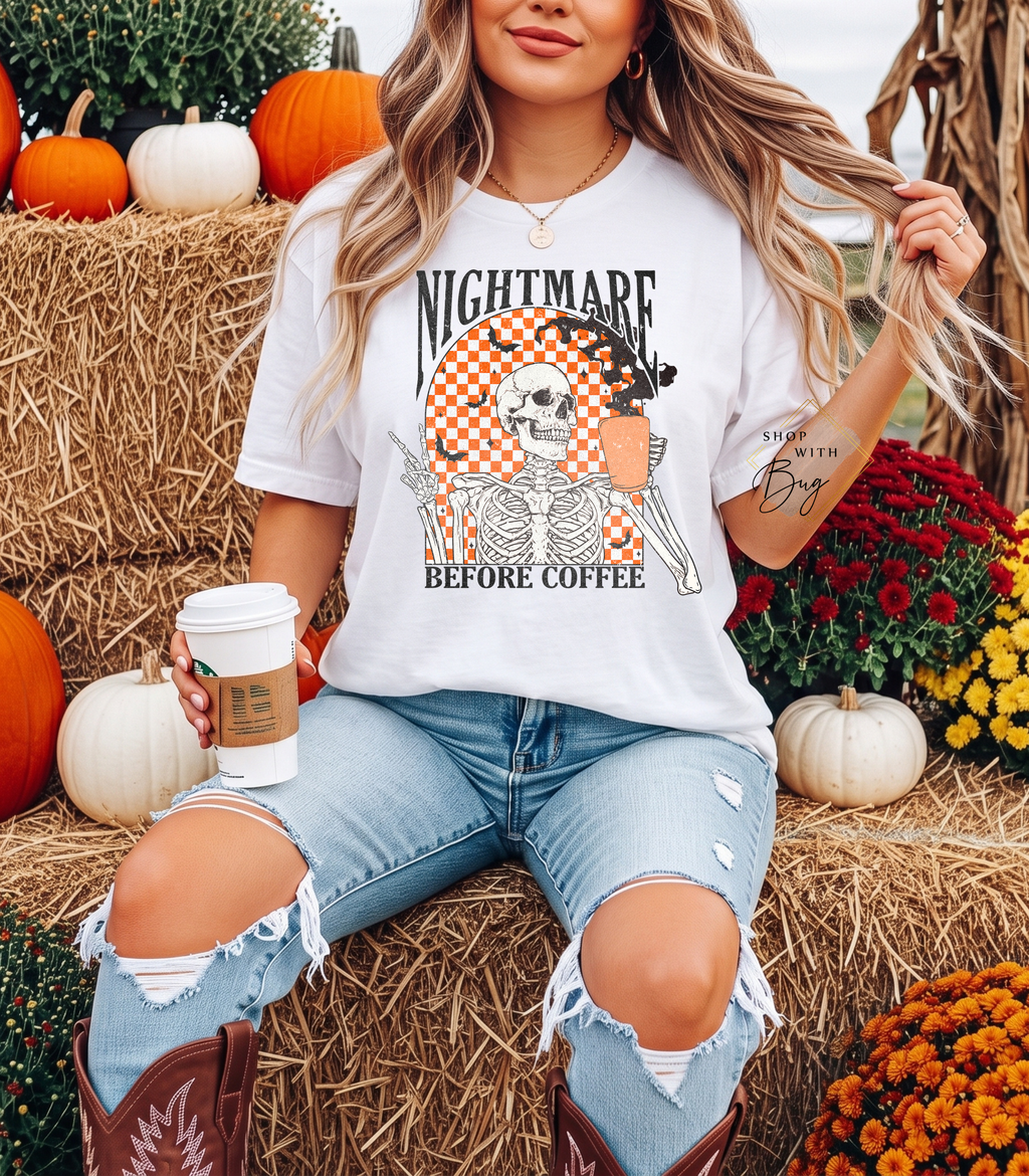 Nightmare Before Coffee Womens T-Shirt