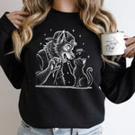 Grr, Werewolf and Cat Crewneck Sweatshirt
