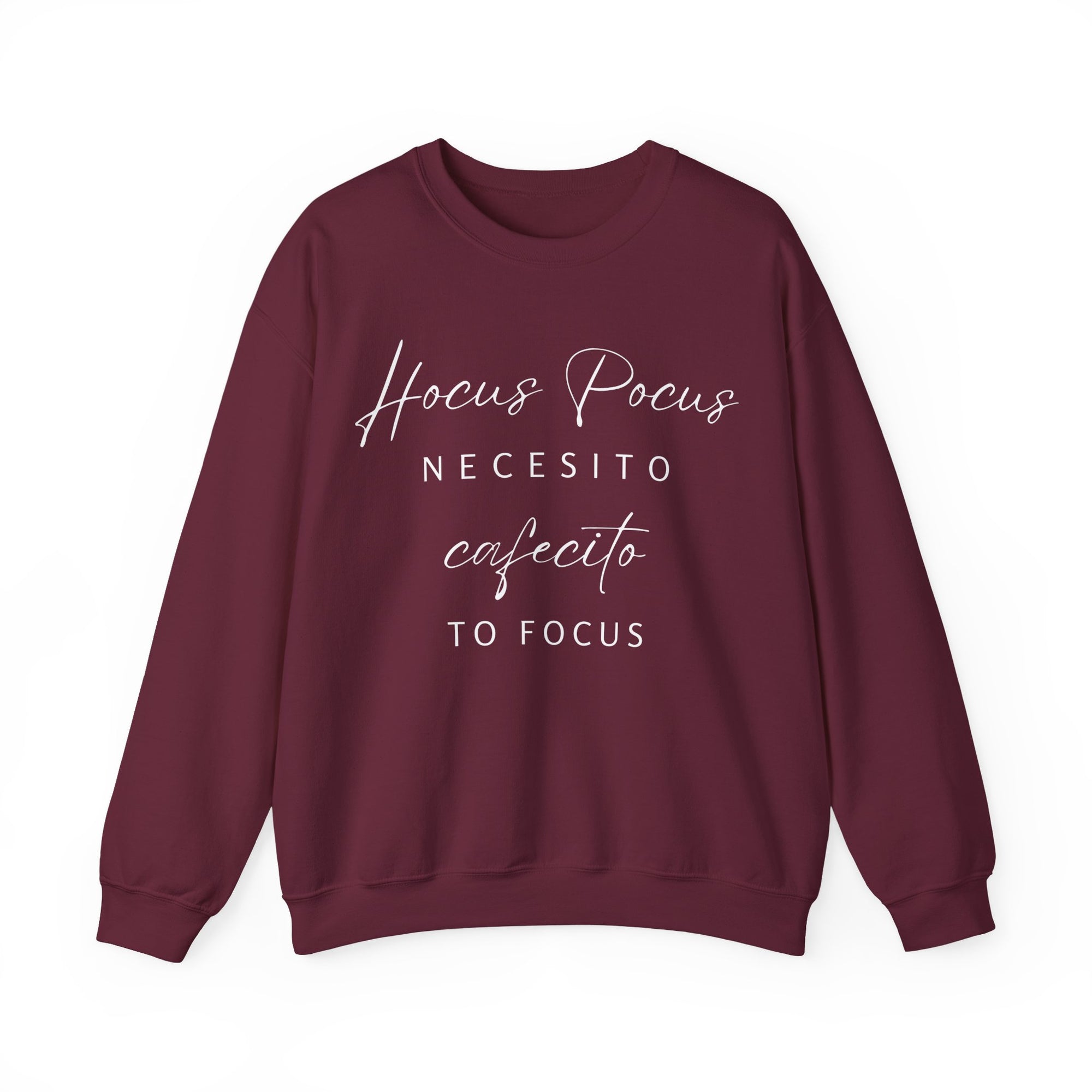 H Pocus Necesito Cafecito to Focus Sweatshirt