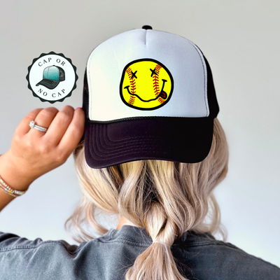 Softball Face Foam Trucker Hat