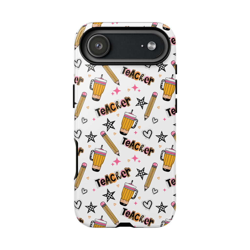 Teacher Life Phone Case, Pencils tough case Case, Cute TeacherPhone Cover