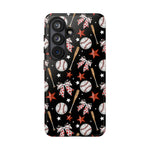Baseball Star Themed Phone Case, Stars checkered tough case Case, Cute Baseball Phone Cover