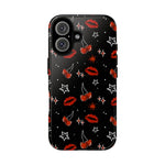 Cherry Lips Stars Phone Case, Cherry tough case Case, Cute Punk Phone Cover