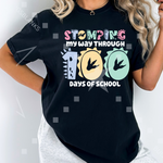 Stomping through 100 days Teacher Shirt