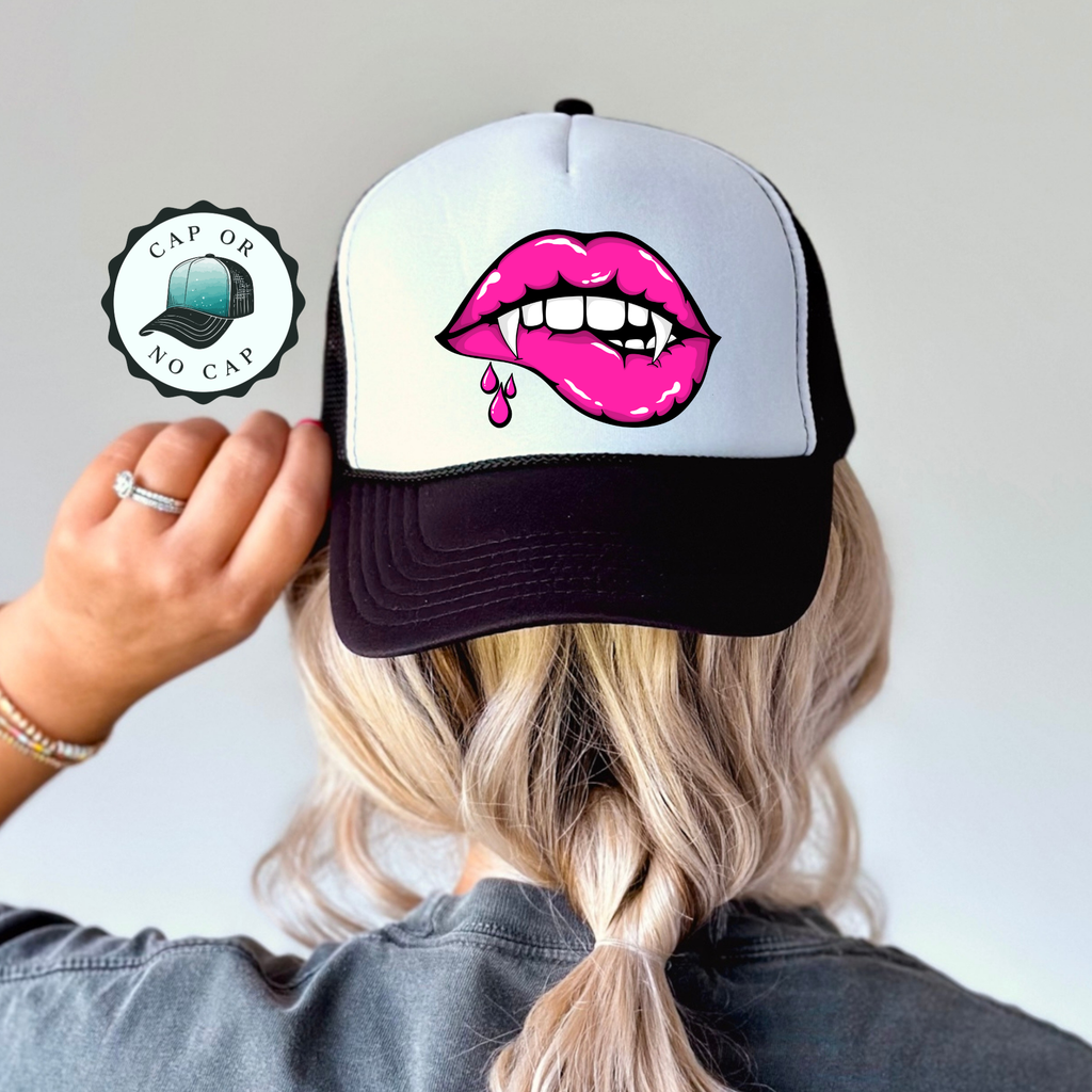 Vampire Lips Foam Trucker Hat