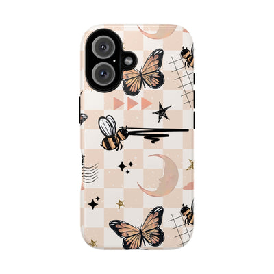 Dreamer Butterfly Phone Case, Floral Cottagecore tough case Case, Cute Nature Phone Cover