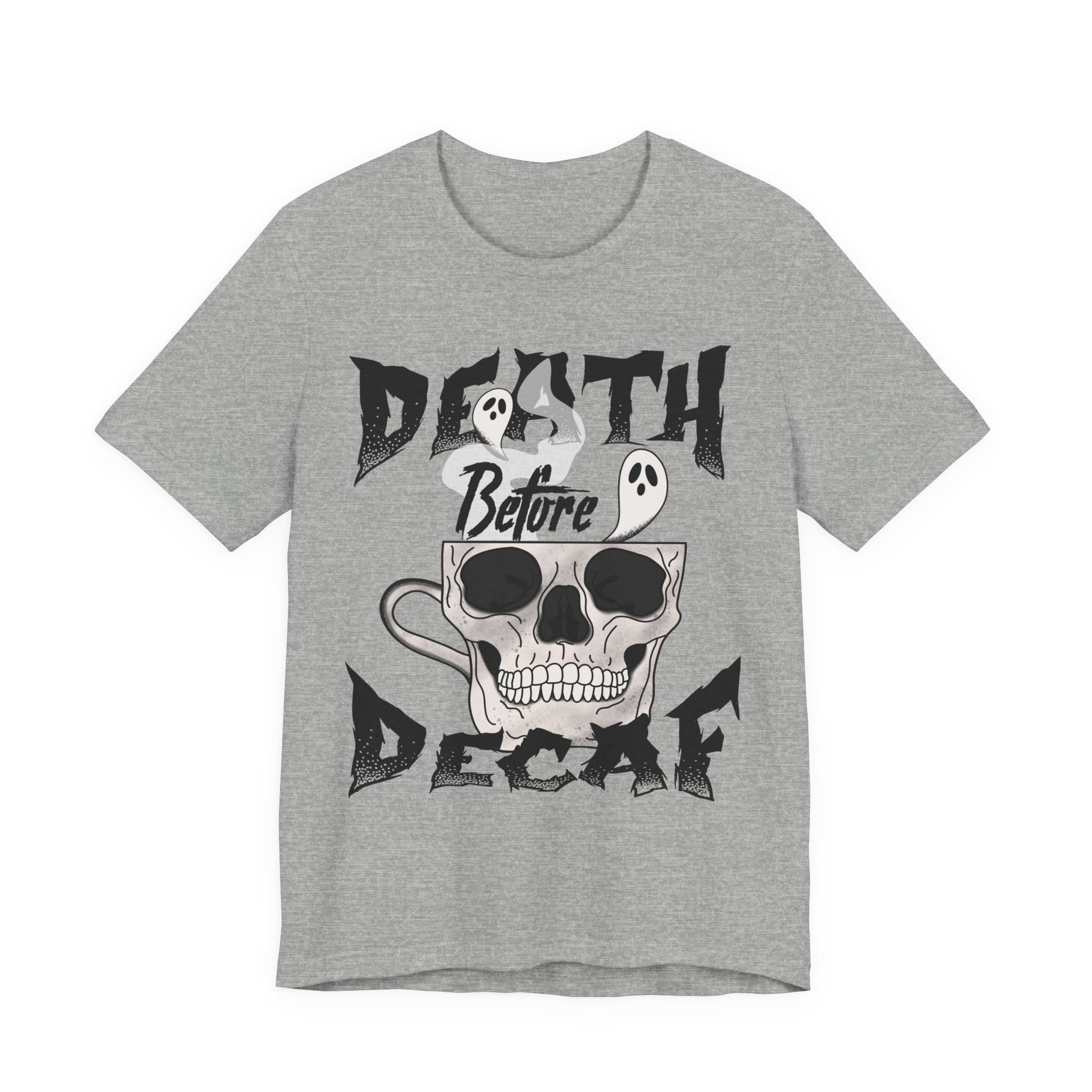 Death Before Decaf Halloween T-Shirt