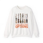 Retro A Girls Gotta Have Options Shirt, Halloween Witch Shirt, Spooky Season Pullover, Feeling Witchy Tee, Fall Gift for Women