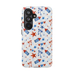 4th of July Star Themed Phone Case, Stars checkered tough case Case, Cute Bow Phone Cover