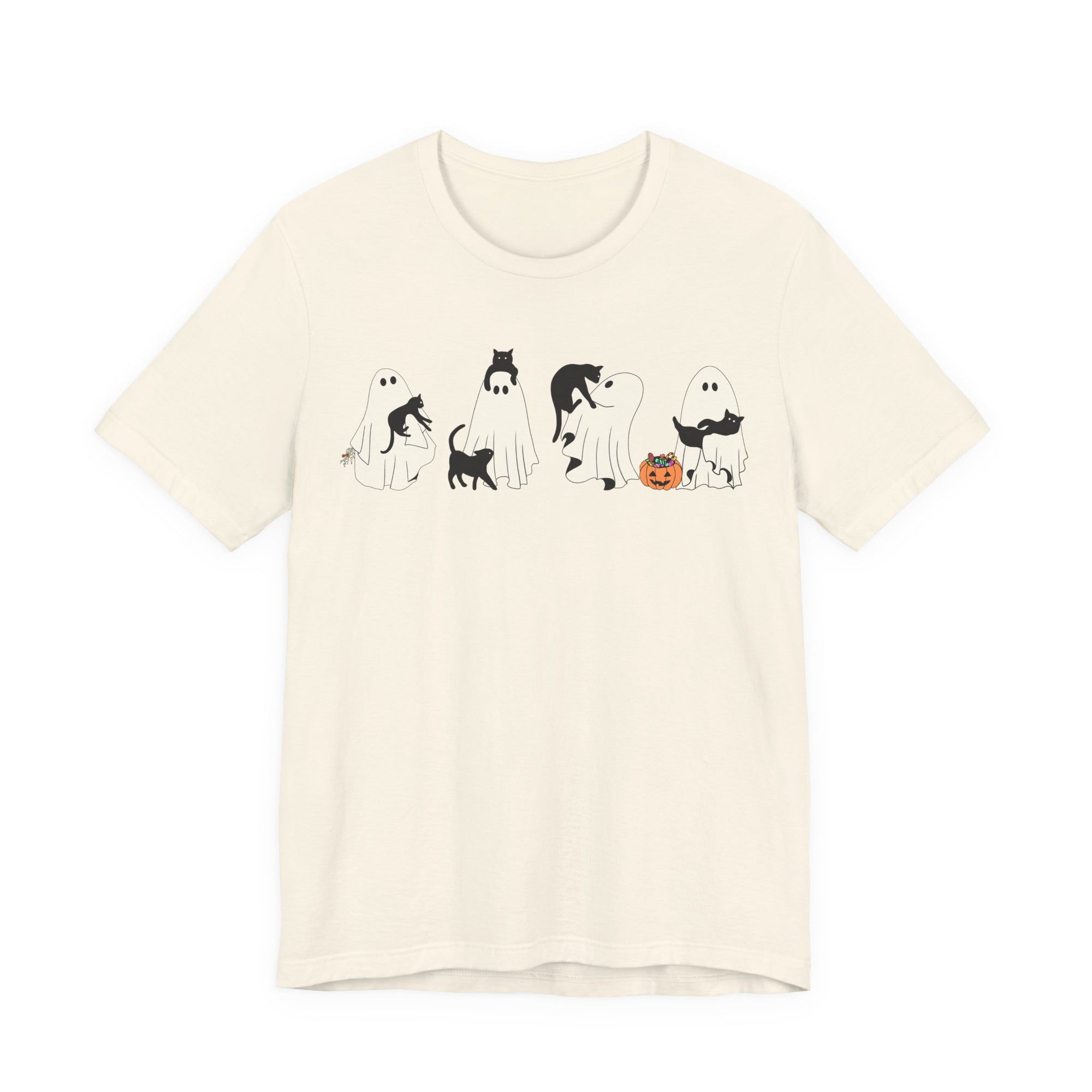 Ghost Cat Shirt, Ghost Holding Cat Shirt, Fall Graphic Tee