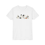Cat Ghost Halloween Youth Short Sleeve Tee