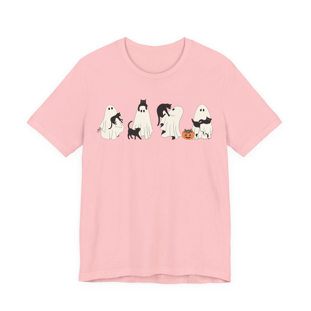 Ghost Cat Shirt, Ghost Holding Cat Shirt, Fall Graphic Tee