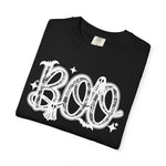 BOO Lace Halloween T-Shirt Comfort Color For Women
