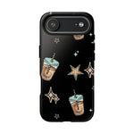 Iced Coffee Phone Case, Checkered tough case Case, Cute coffee Phone Cover