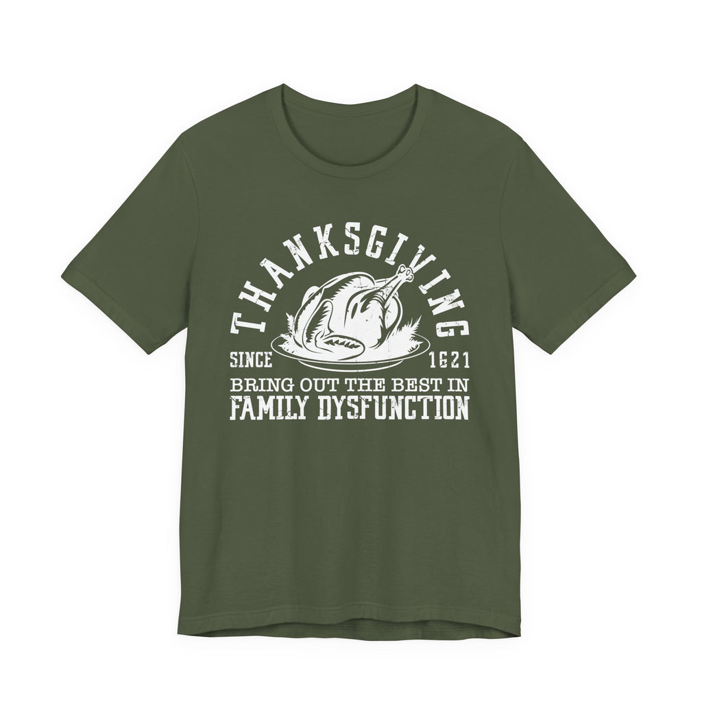 Thanksgiving Bring out the Best in Family Dysfunction Halloween Womens T-Shirt