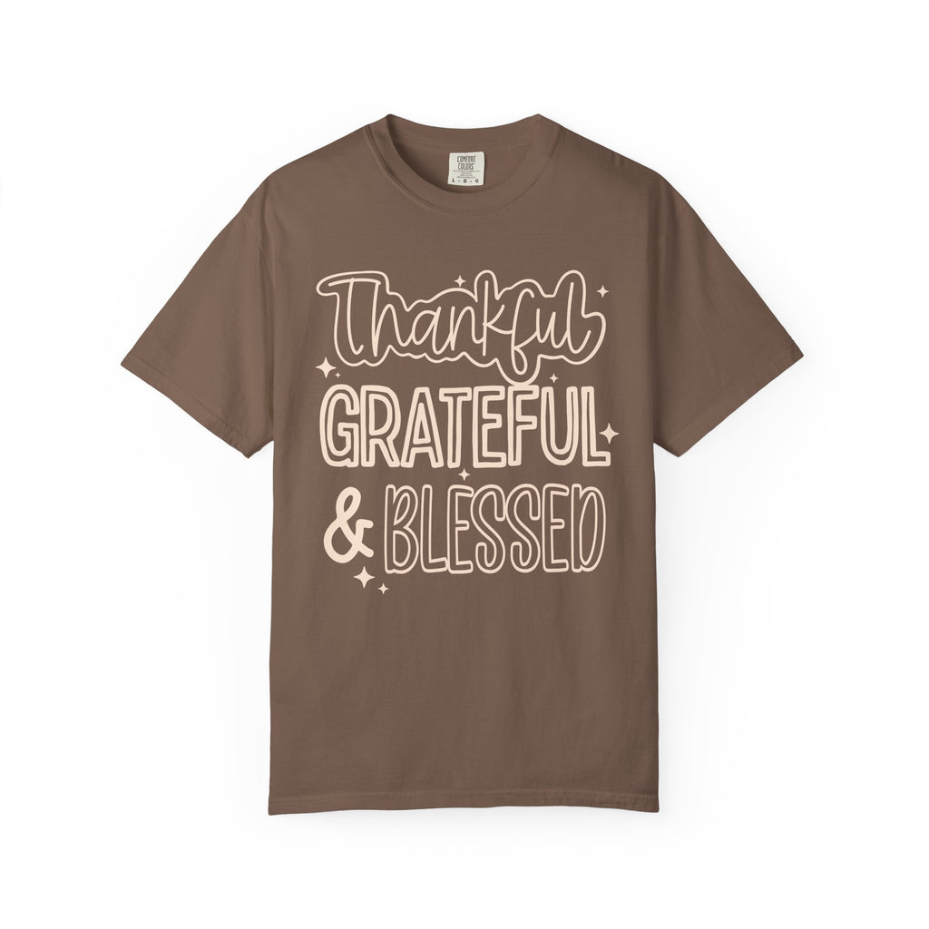 Thankful, Grateful, Blessed T-Shirt Comfort Color For Women
