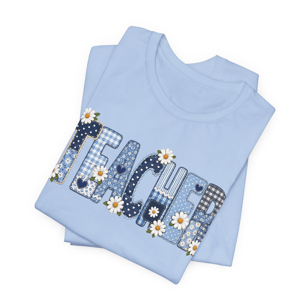 Teacher Vintage Patches  Unisex T-Shirt