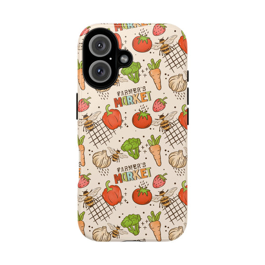 Farmers Market Phone Case, Floral Cottagecore tough case Case, Cute Vendor Phone Cover