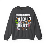Stay Weird Sweatshirt, Trendy ADHD Sweater, Retro  Sweater, YingYang Vibes, Cute Weird Sweatshirt, Stars