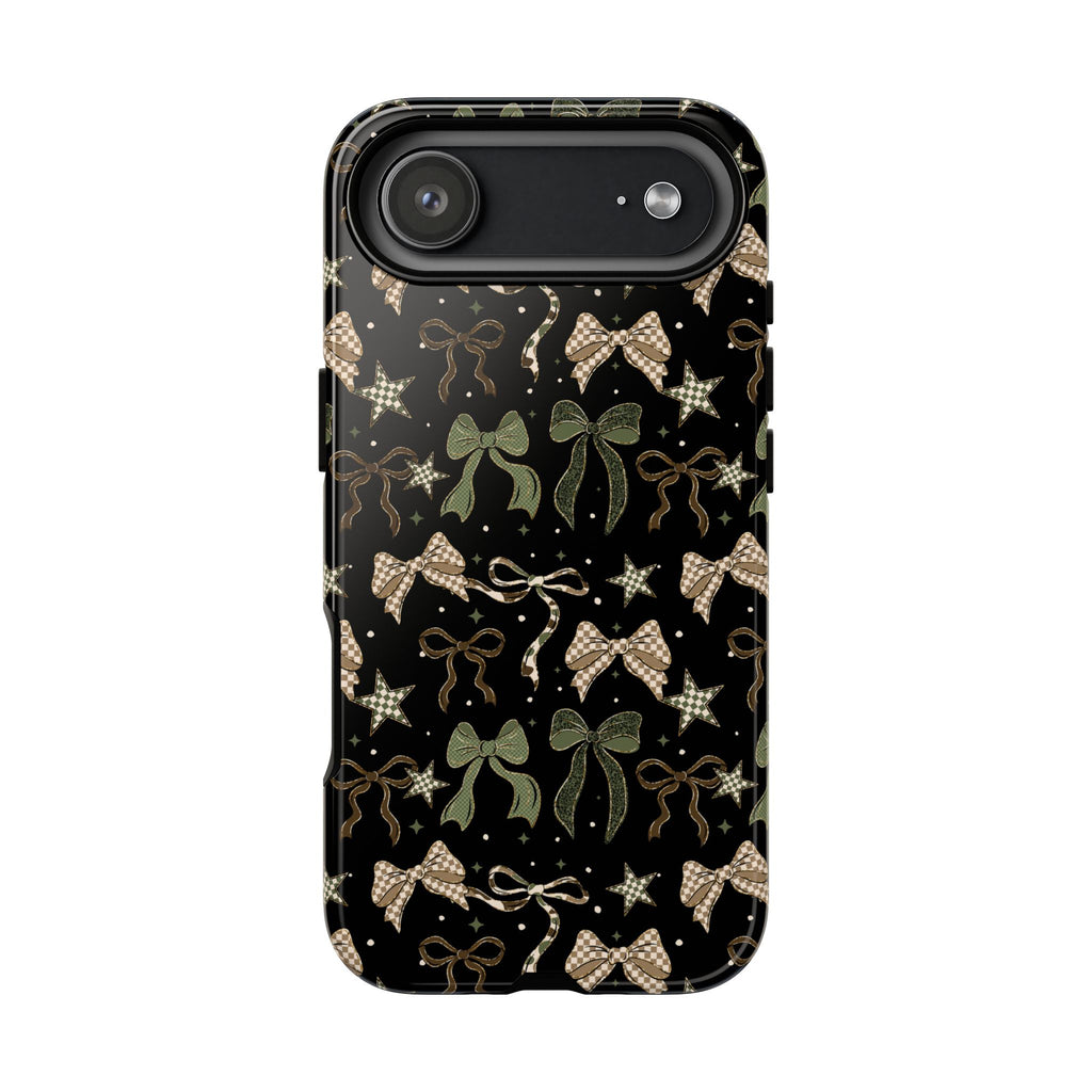 Camo Bows Phone Case, Floral Stars Camo tough case Case, Cute Phone Cover