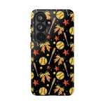 Softball Star Themed Phone Case, Stars checkered tough case Case, Cute Bow Phone Cover