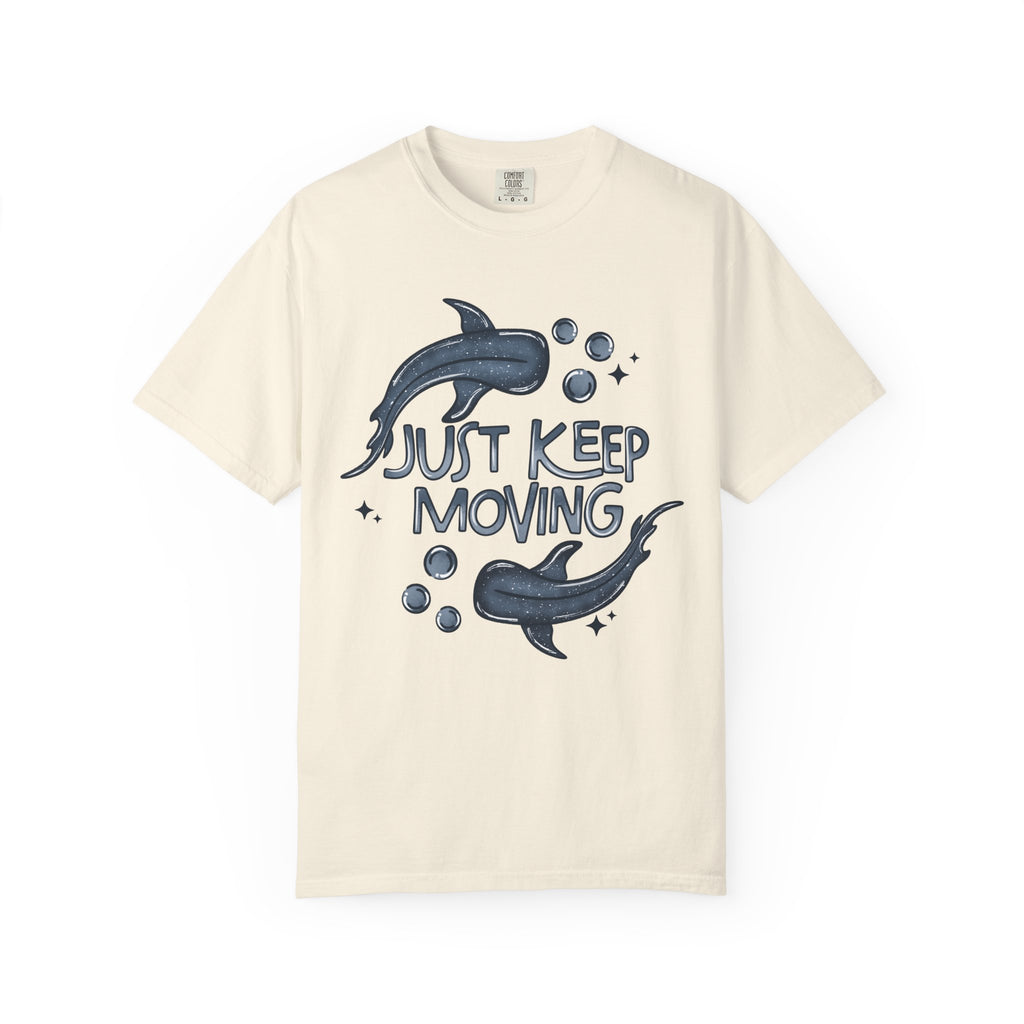 Just Keep Moving Shark Comfort Tee