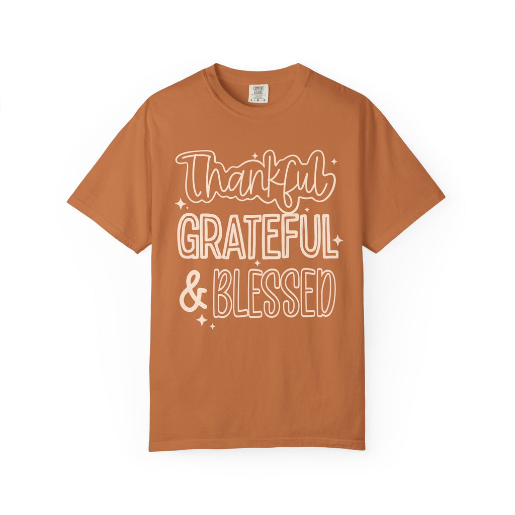 Thankful, Grateful, Blessed T-Shirt Comfort Color For Women