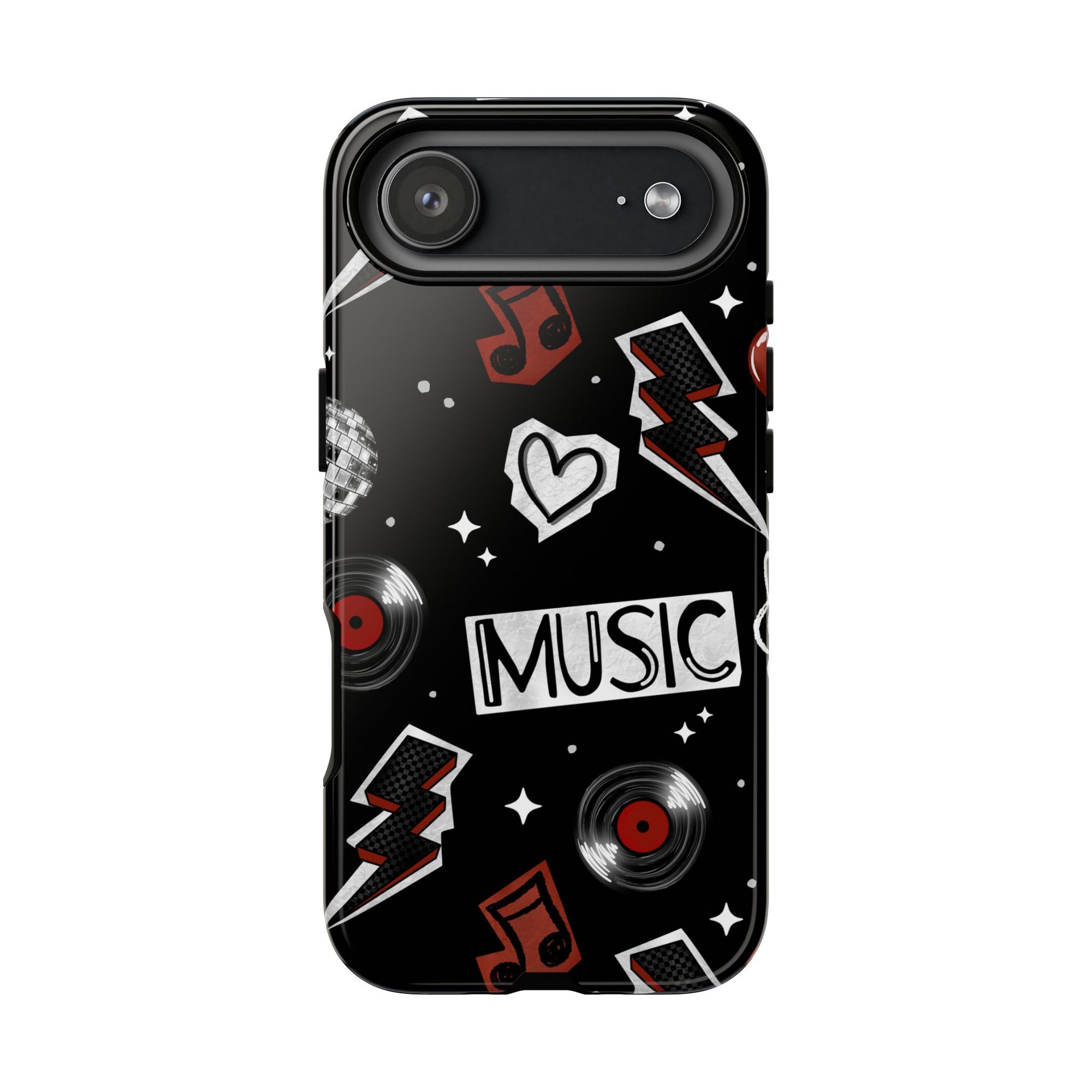 Music Themed Phone Case, Floral Music tough case Case, Cute Dj Phone Cover