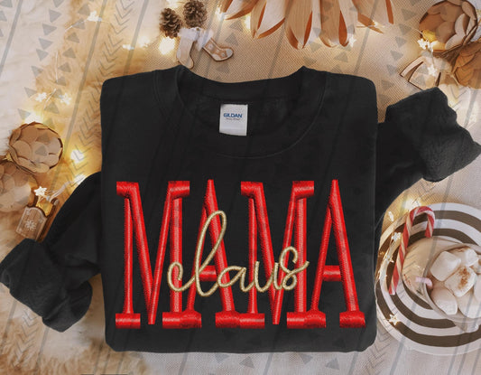 Mama Claus Sweater Or Hoodie