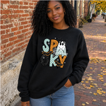 Spooky Sweatshirt, Trendy Halloween Sweater, Spooky Season Sweater, Fall Vibes, Cute Ghost Sweatshirt, Stars Ghost