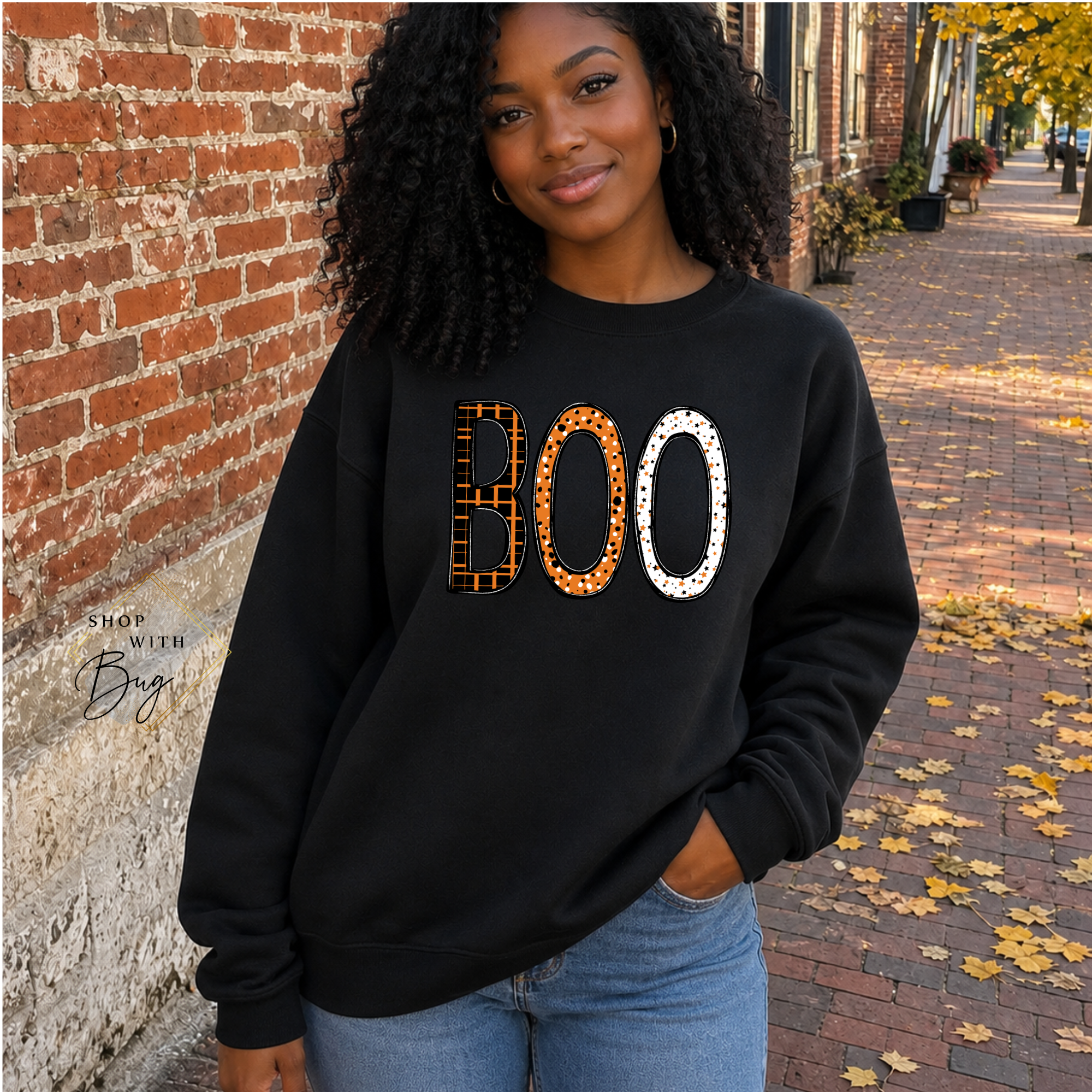Boo Sweatshirt, Trendy Halloween Sweater, Spooky Season Sweater, Fall Vibes, Cute Ghost Sweatshirt, Stars Ghost