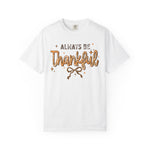 Thanksgiving T shirt, Comfort Colors , Coquette Thankful Tee, Women's Preppy Fall Gift, Thanksgiving Feast Give Thanks