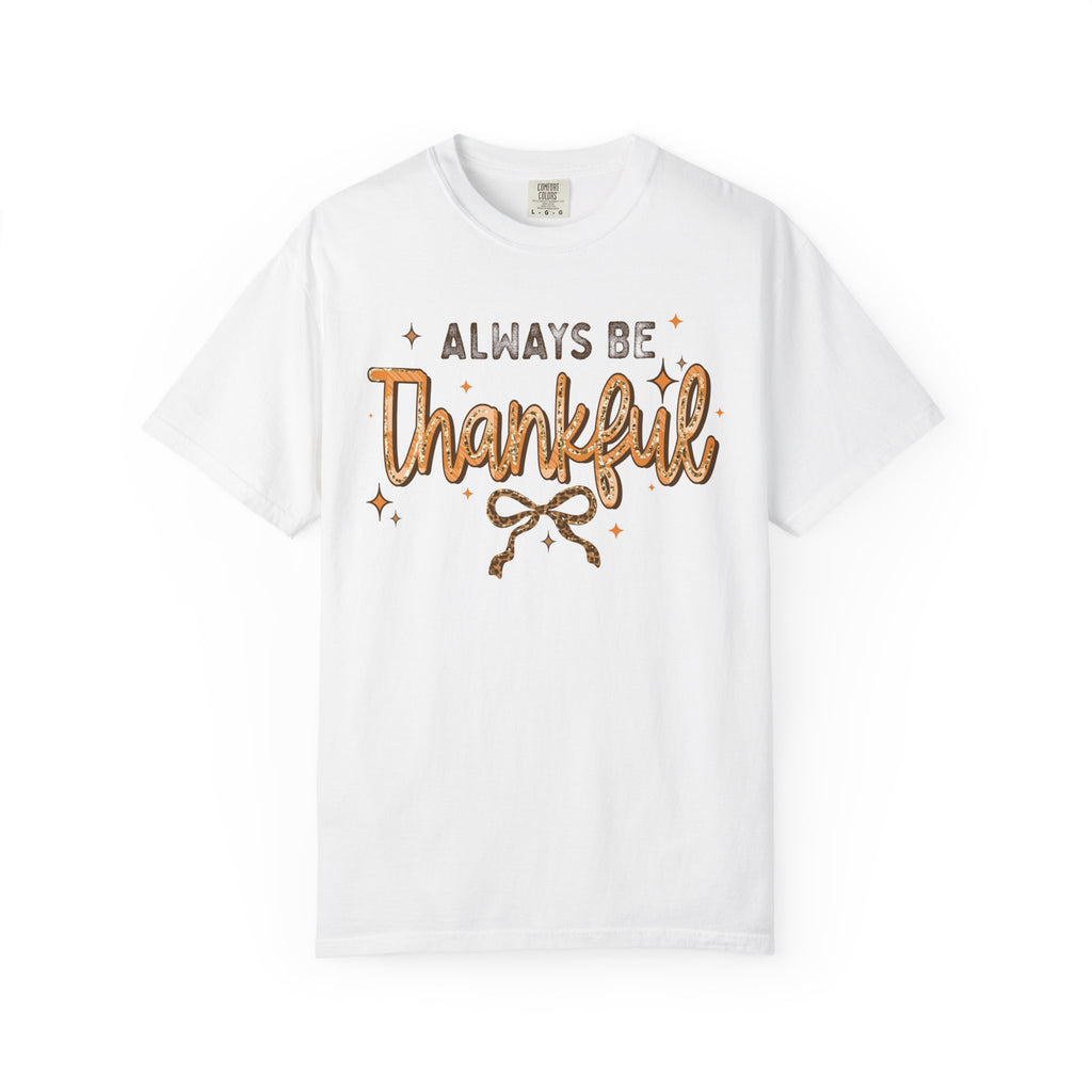 Thanksgiving T shirt, Comfort Colors , Coquette Thankful Tee, Women's Preppy Fall Gift, Thanksgiving Feast Give Thanks