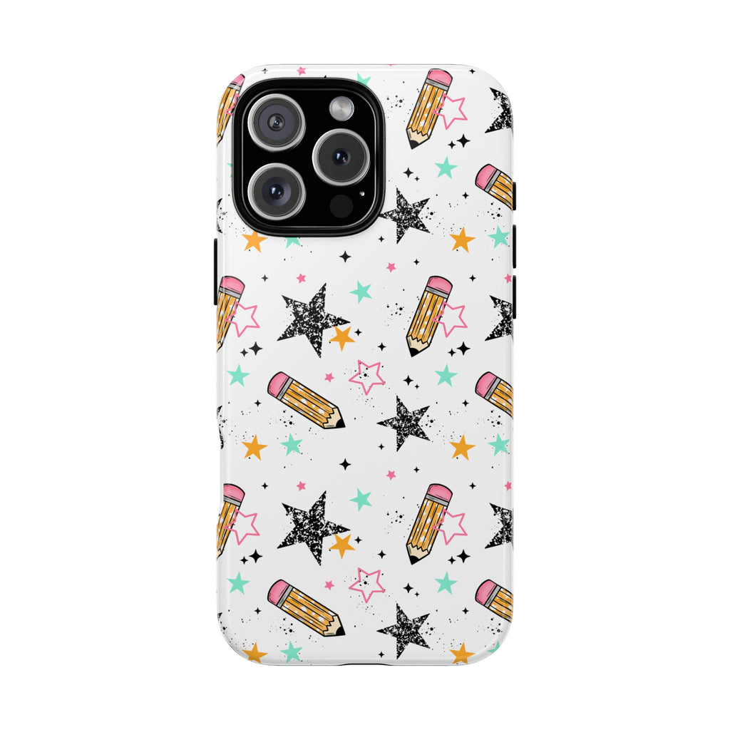 Teacher Life Phone Case, Pencils tough case Case, Cute Teacher Phone Cover