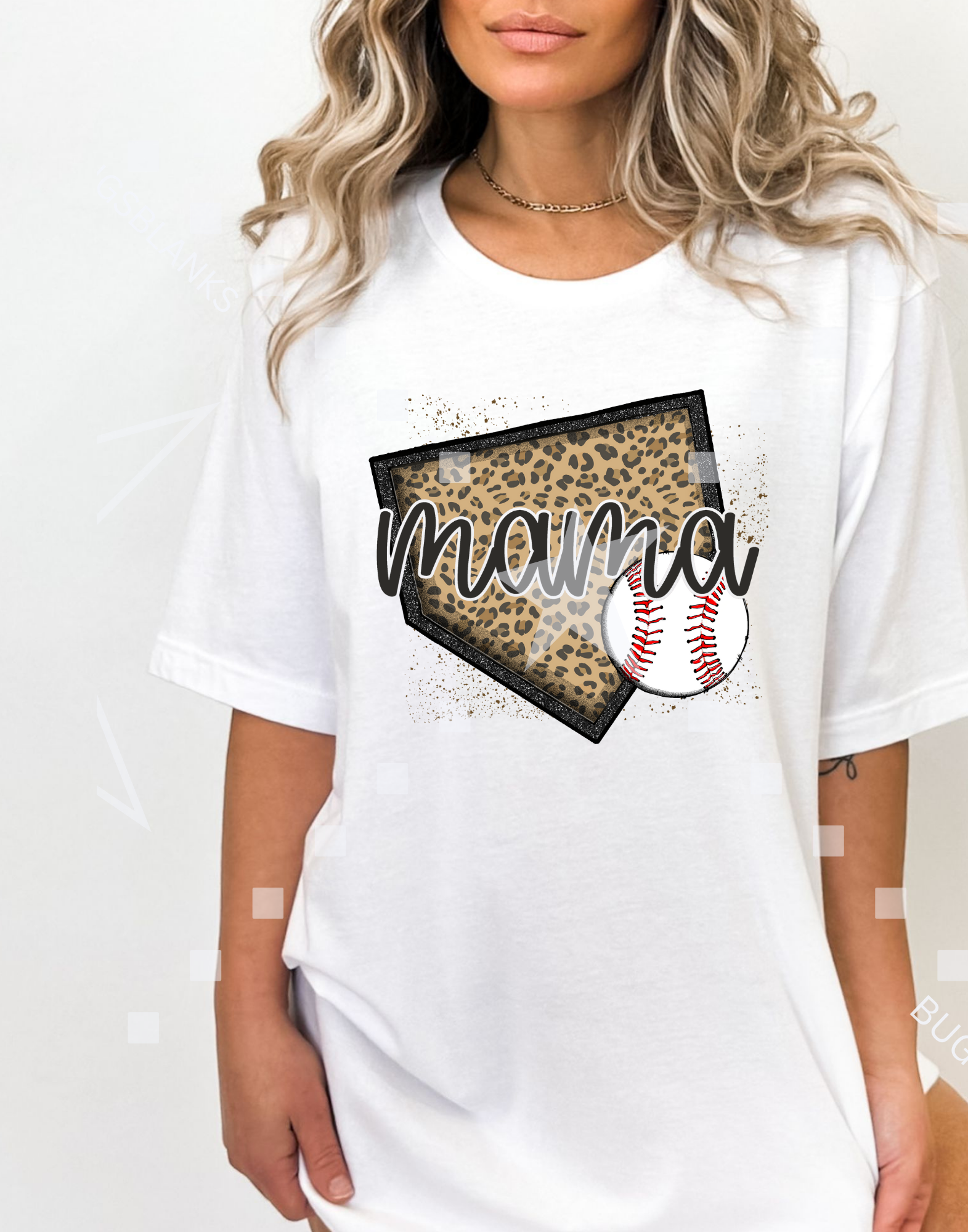 Mama Baseball Adult Shirt