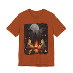 Ghost Reading  While Camping Womens T-Shirt