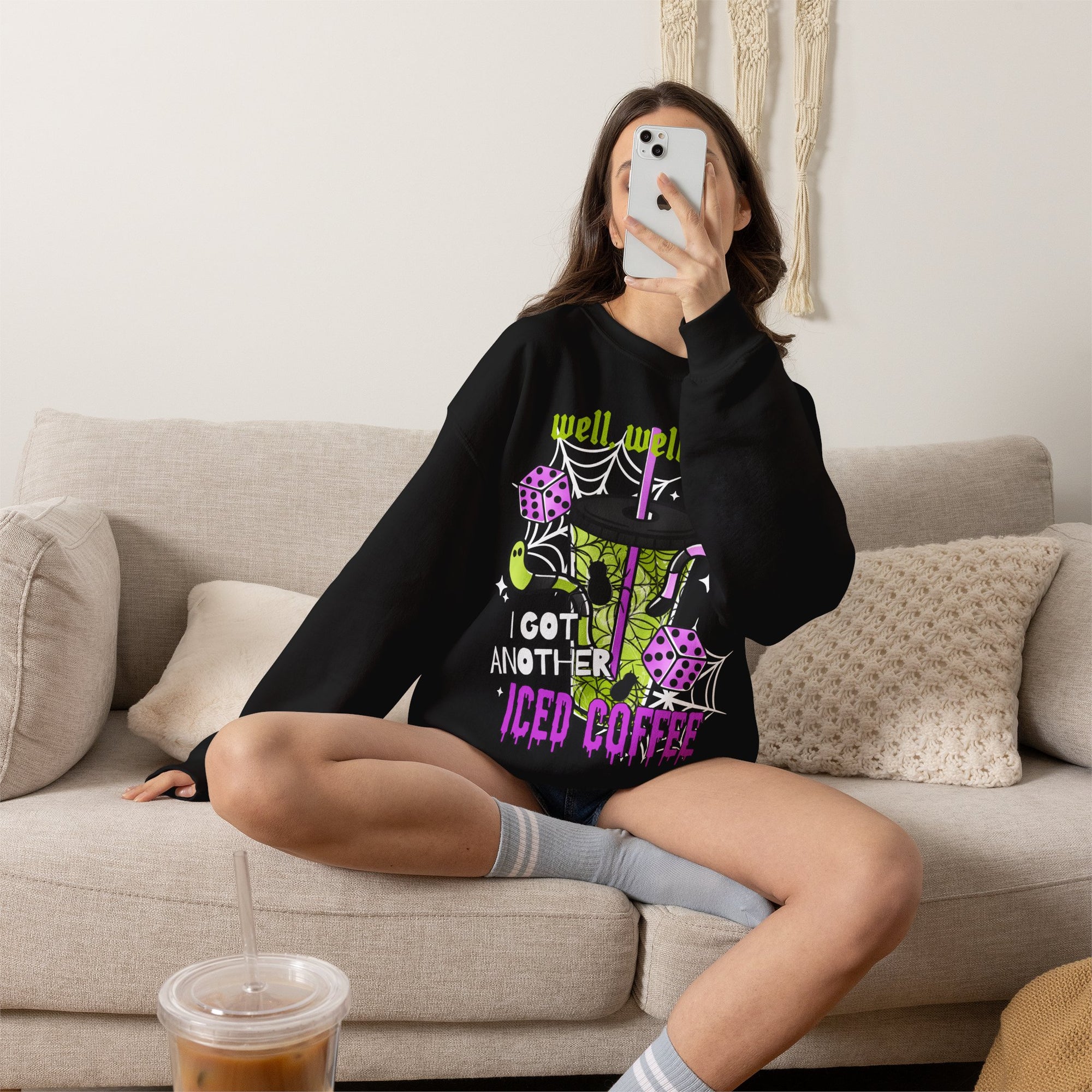 High Quality Well Iced Coffee Crew neck Sweatshirt