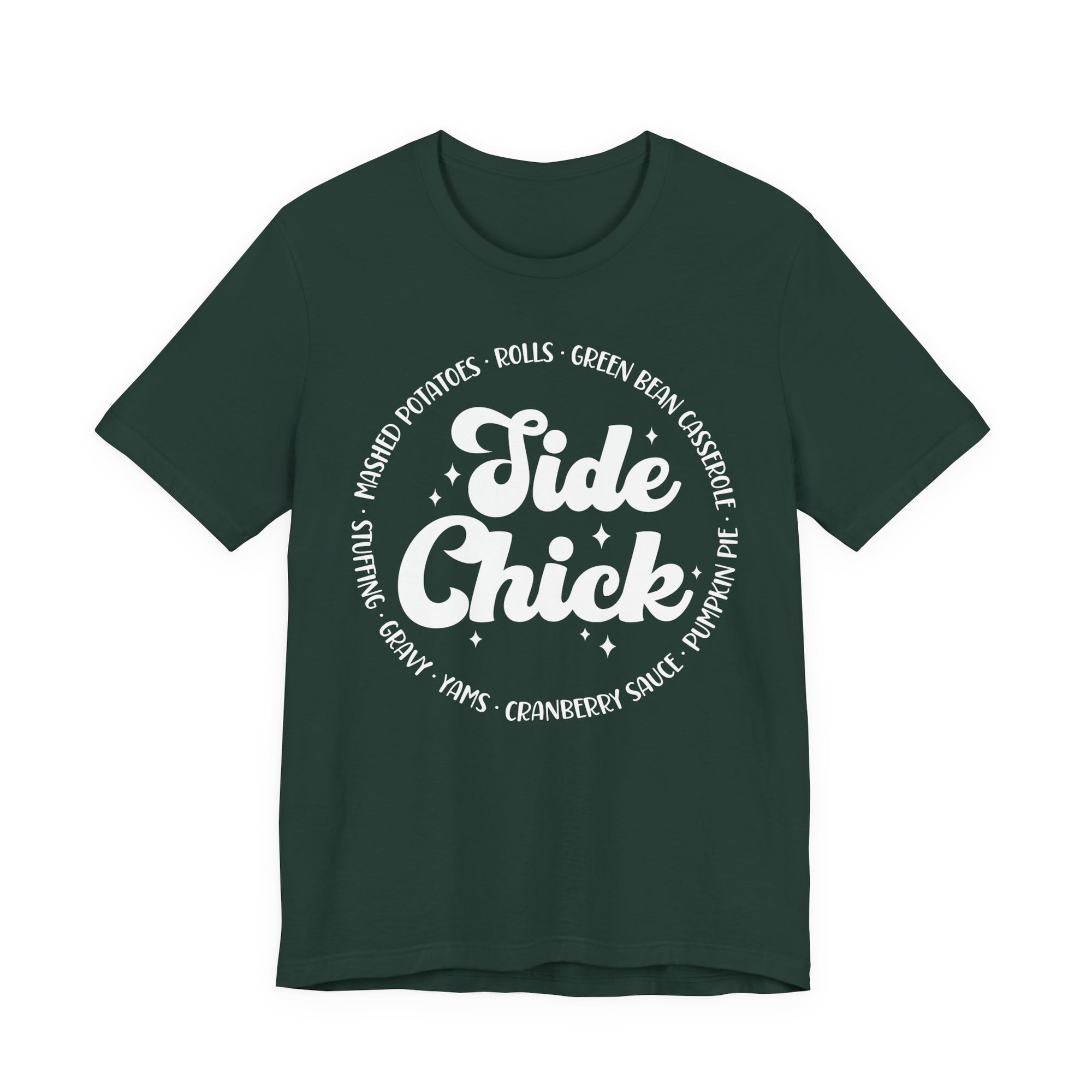 Side Chick Thanksgiving Womens T-Shirt